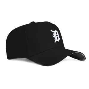 New Era 9Forty A-Frame Detroit Tigers Snapback Hat - Black, White