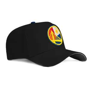 New Era 9Forty A-Frame Golden State Warriors Snapback Fill Logo Hat - Black