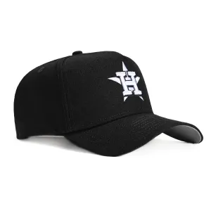 New Era 9Forty A-Frame Houston Astros Snapback Hat - Black. White