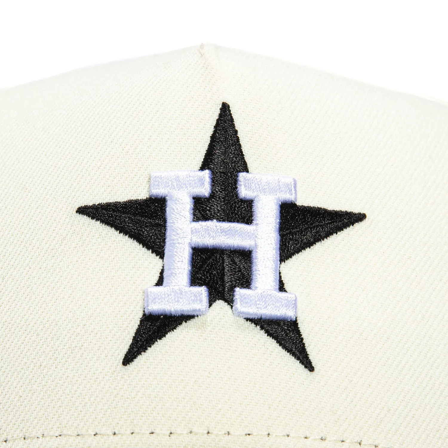 New Era 9Forty A-Frame Houston Astros Snapback Hat - White, Black