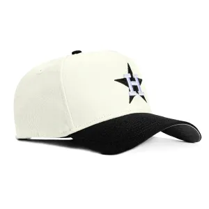 New Era 9Forty A-Frame Houston Astros Snapback Hat - White, Black