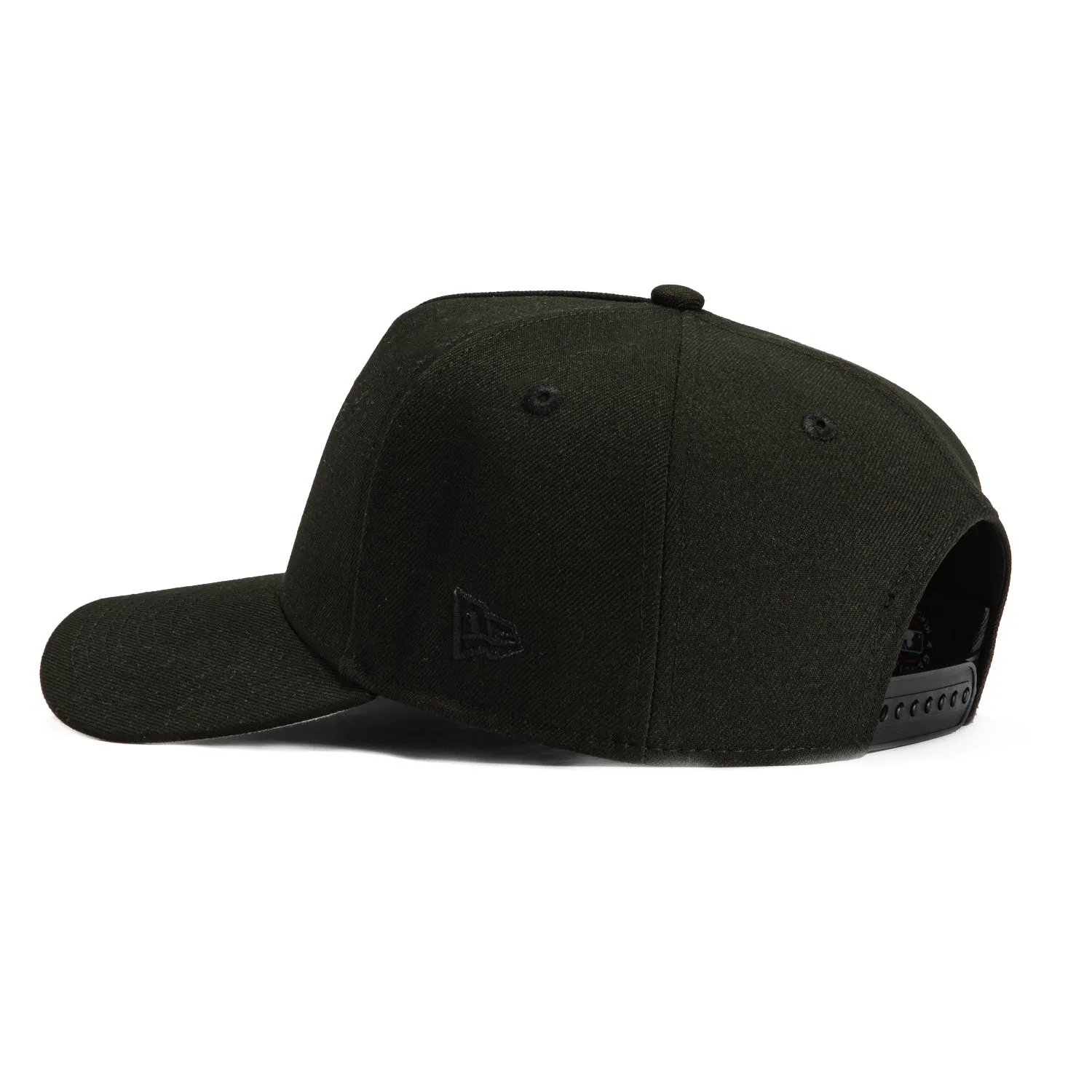 New Era 9Forty A-Frame Los Angeles Angels Snapback Hat - Black, Black, Red