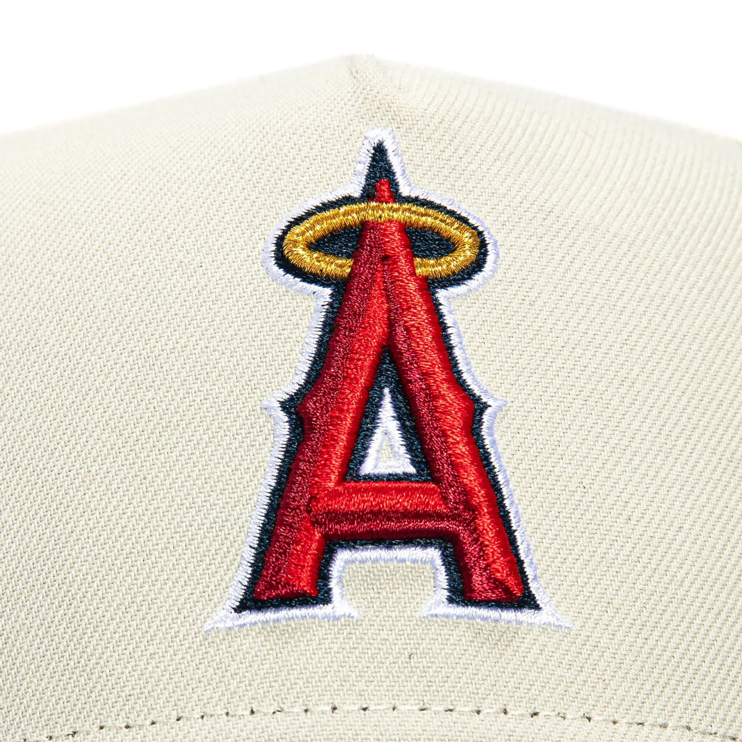 New Era 9Forty A-Frame Los Angeles Angels Snapback Hat - Stone, Navy