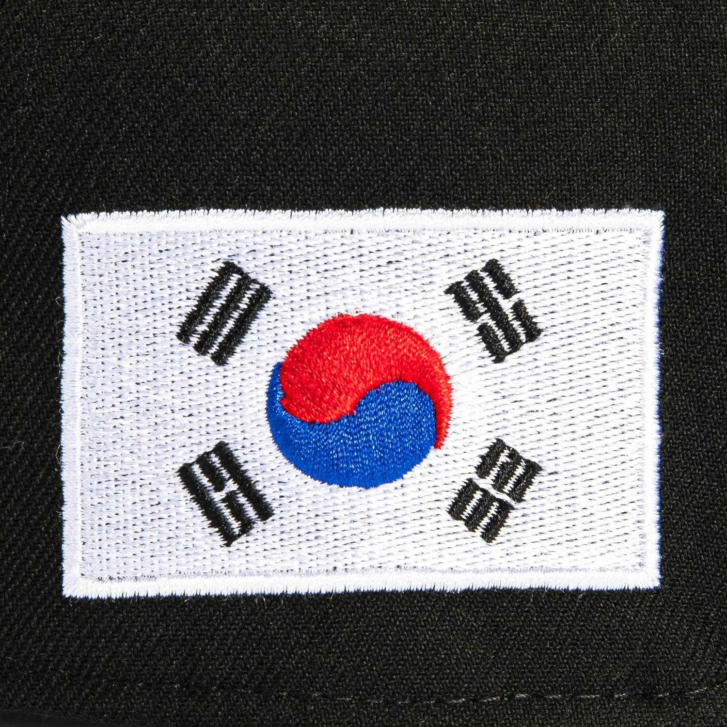 New Era 9Forty A-Frame Los Angeles Dodgers Korea Flag Patch Hat - Black, White