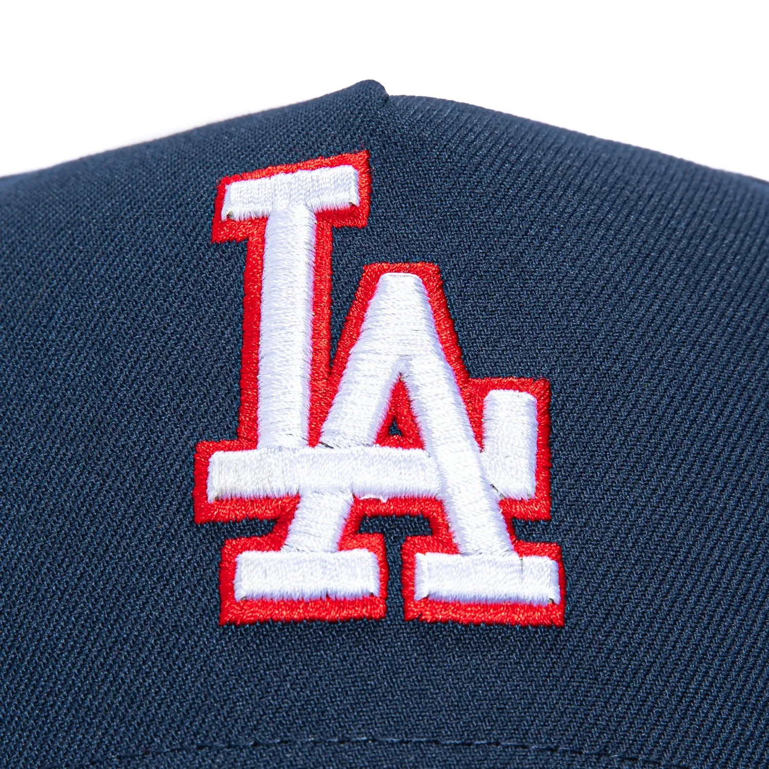 New Era 9Forty A-Frame Los Angeles Dodgers Korea Flag Patch Snapback Hat - Navy, White, Red