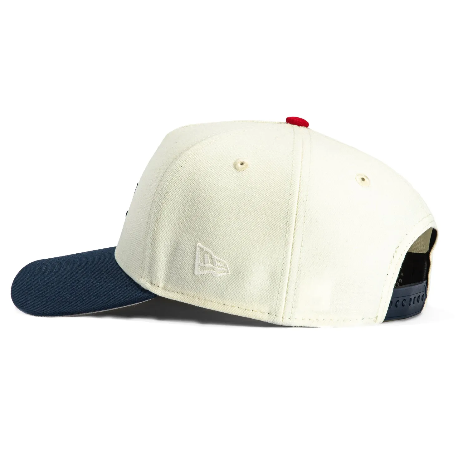New Era 9Forty A-Frame Los Angeles Dodgers Korea Flag Patch Snapback Hat - White, Navy, Red