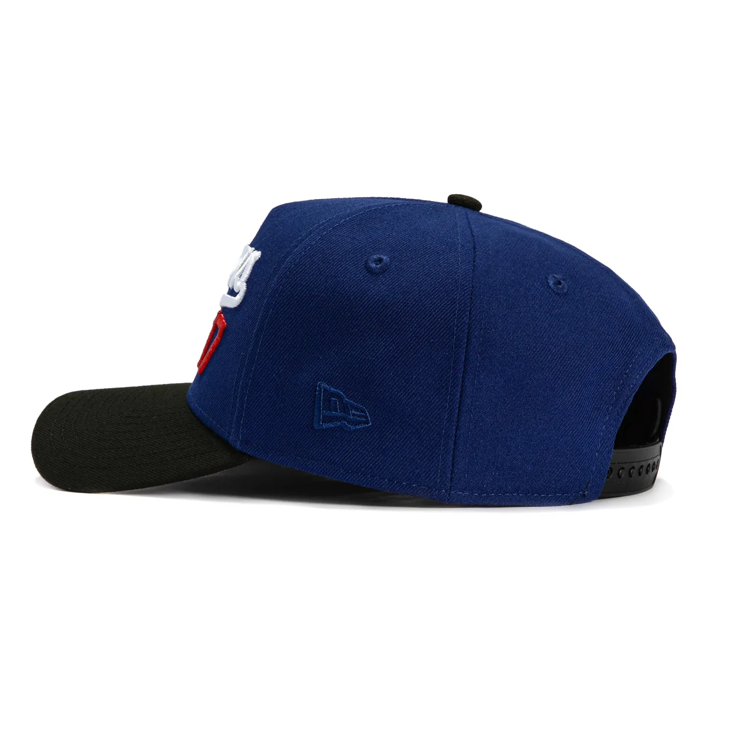 New Era 9Forty A-Frame Los Angeles Dodgers Shohei Ohtani 50/50 Patch Script Snapback Hat - Royal, Black