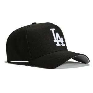 New Era 9Forty A-Frame Los Angeles Dodgers Snapback Hat - Black. White