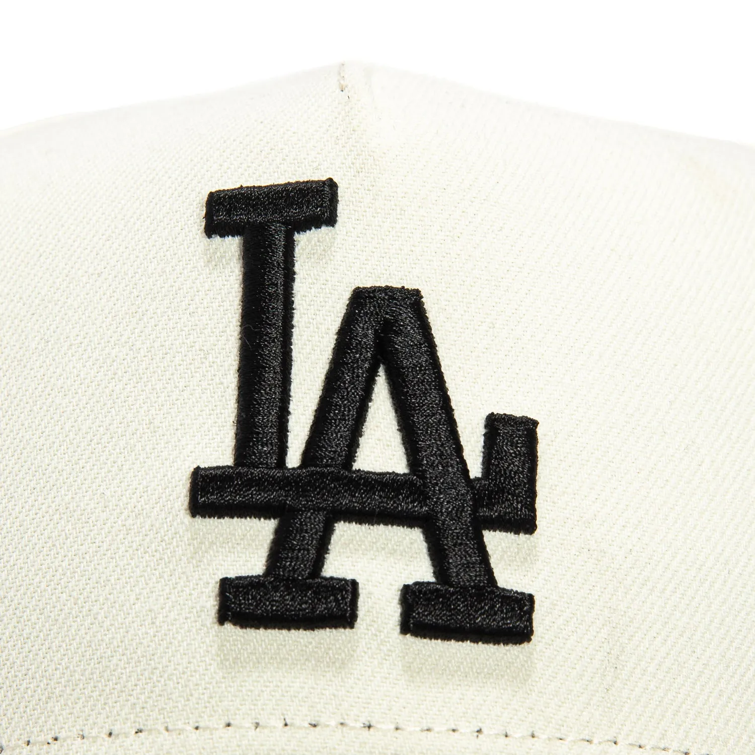 New Era 9Forty A-Frame Los Angeles Dodgers Snapback Hat - White. Black