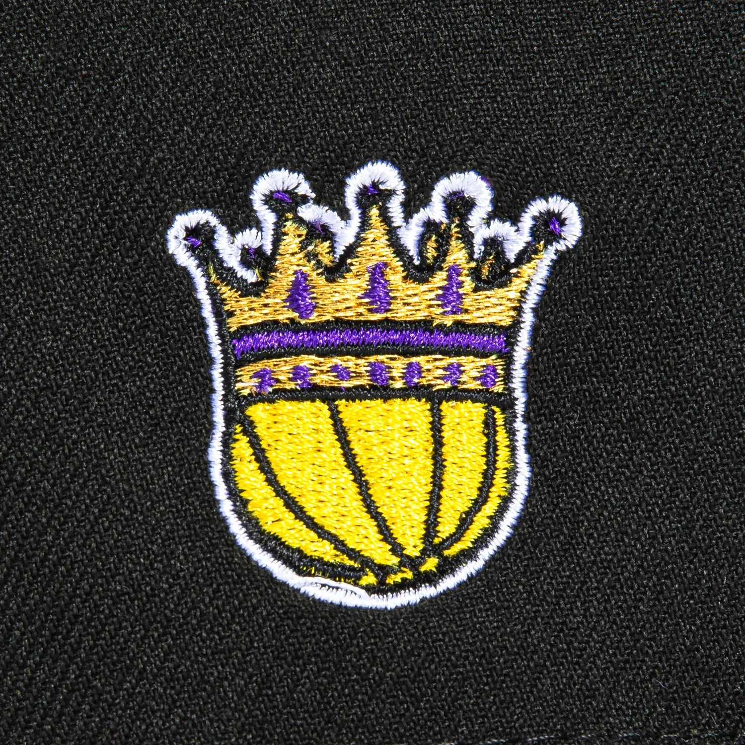 New Era 9Forty A-Frame Los Angeles Lakers Crown Logo Patch Flame Snapback Hat - Black