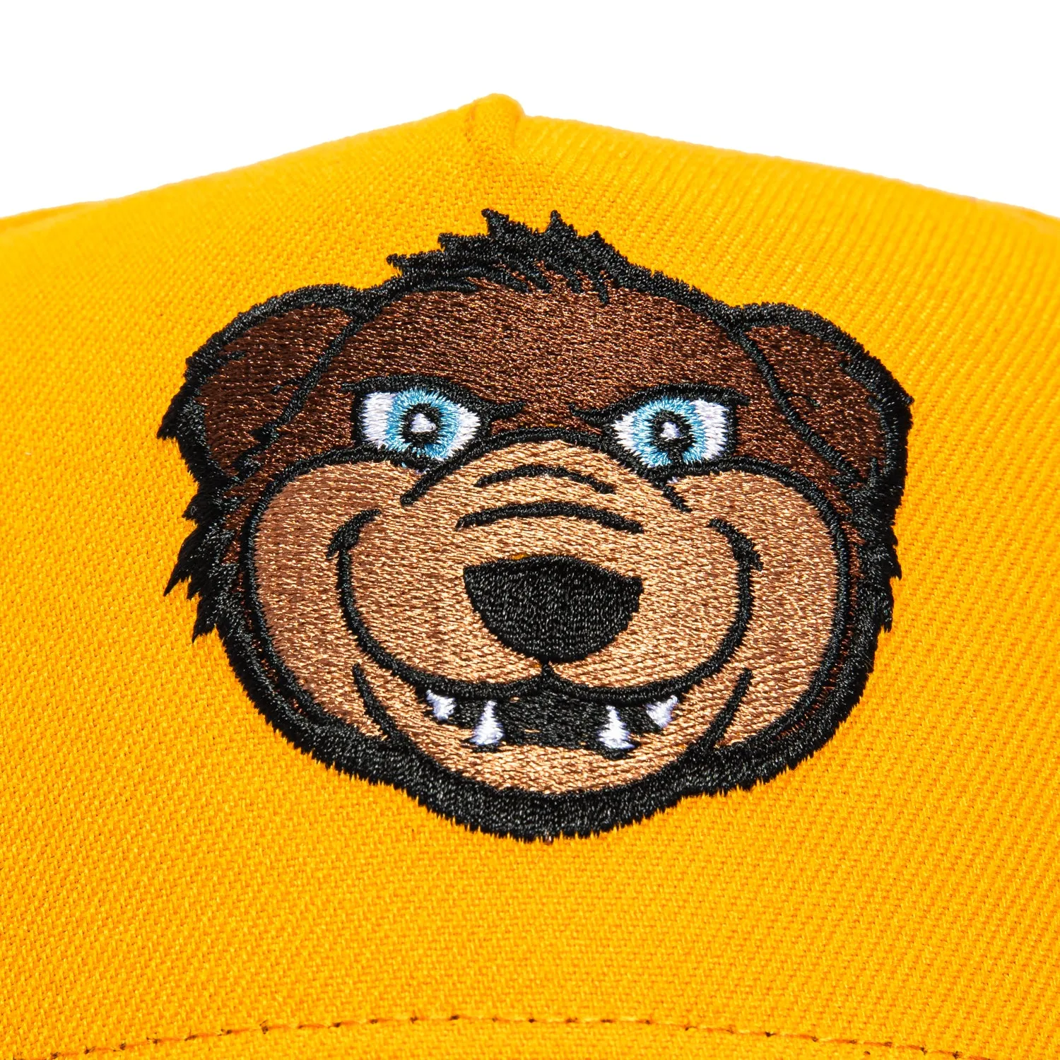 New Era 9Forty A-Frame Mascot Boston Bruins Logo Patch Blades the Bear Snapback Hat - Gold, Black