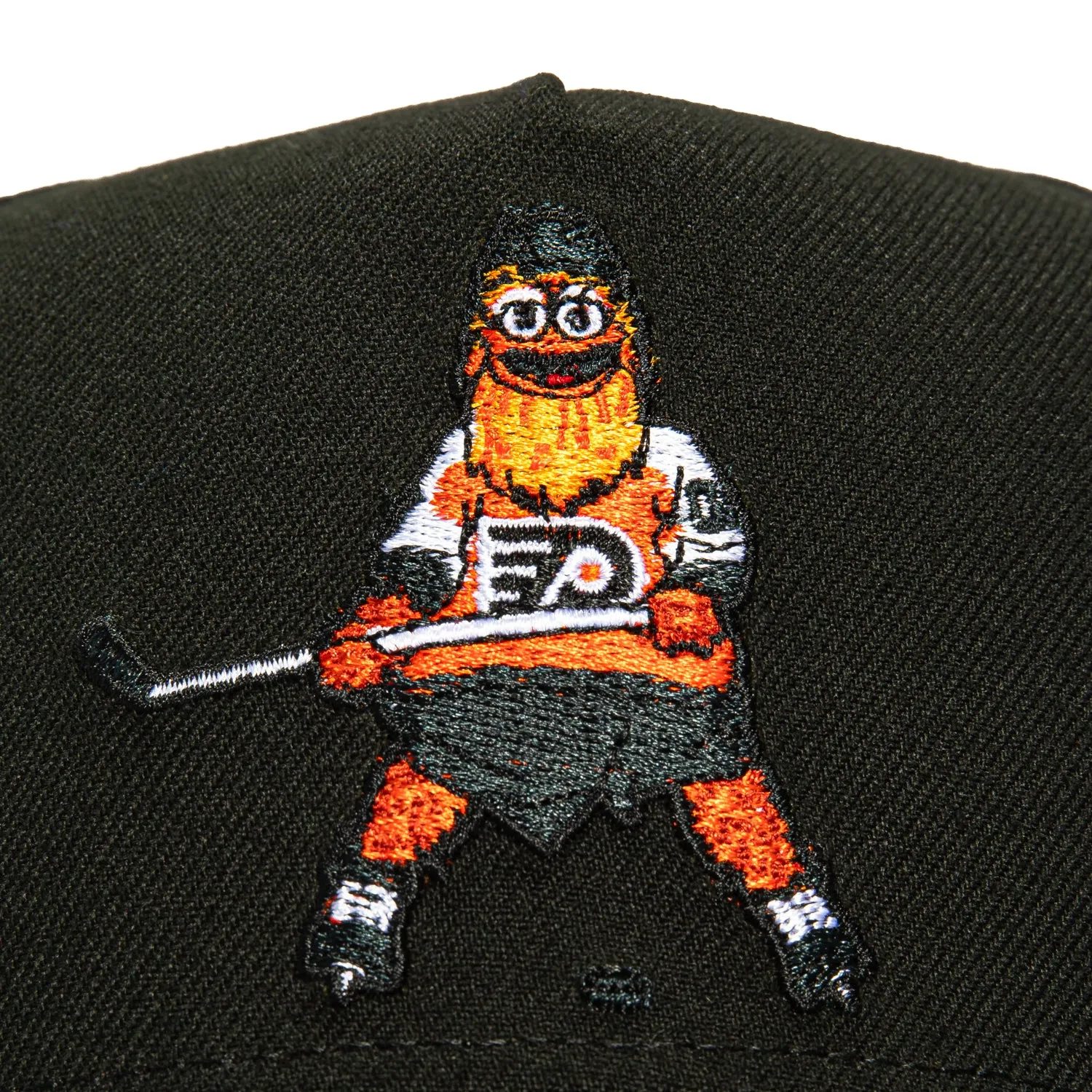 New Era 9Forty A-Frame Mascot Philadelphia Flyers Logo Patch Gritty Snapback Hat - Black