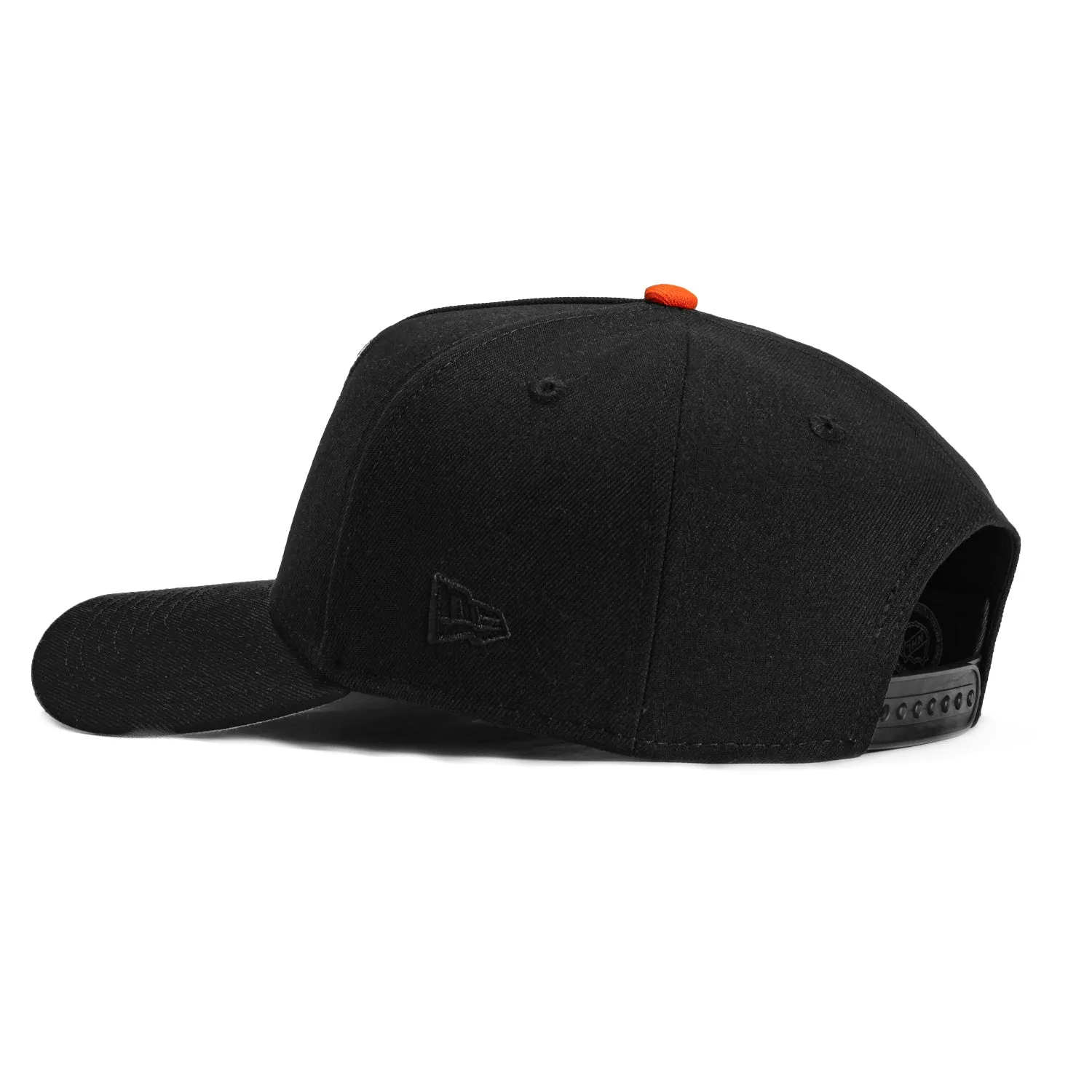 New Era 9Forty A-Frame Mascot Philadelphia Flyers Logo Patch Gritty Snapback Hat - Black