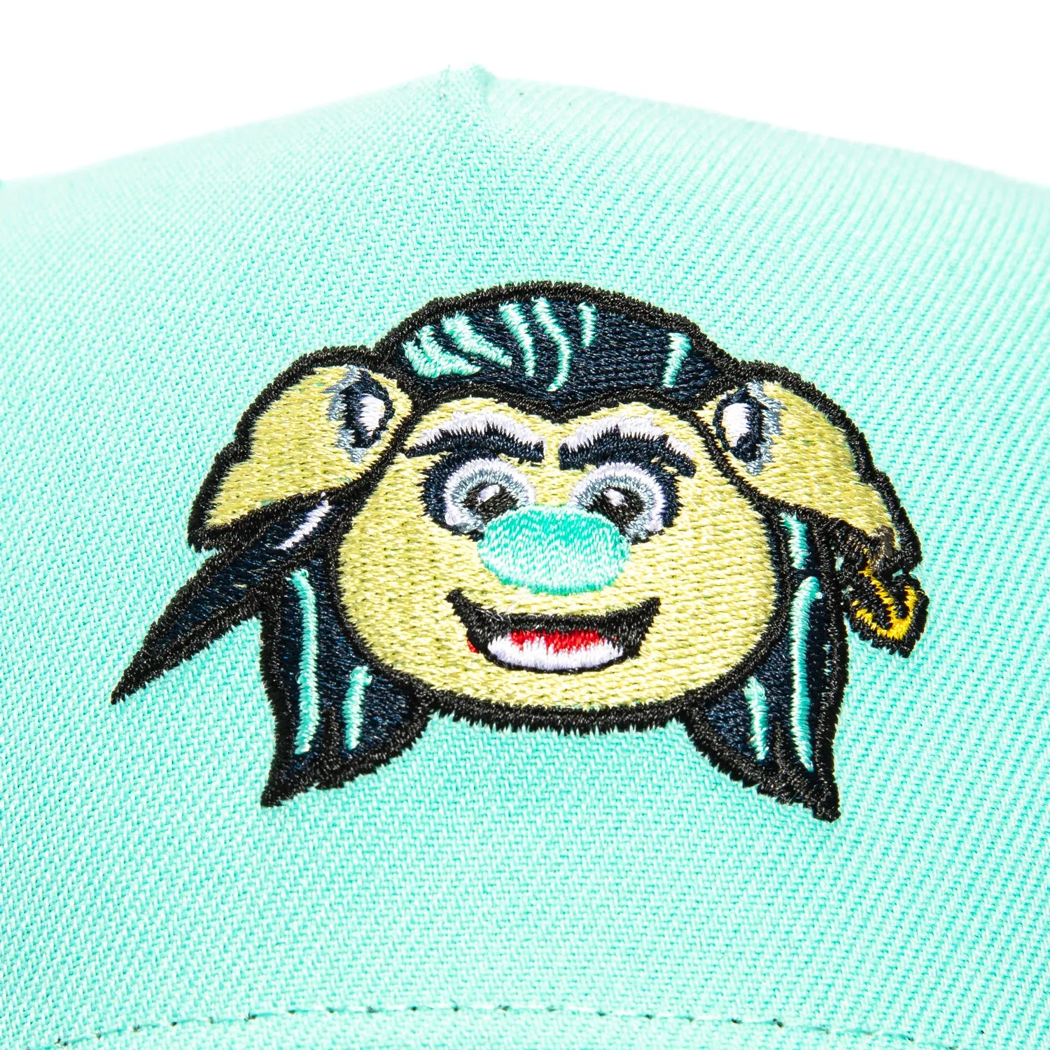 New Era 9Forty A-Frame Mascot Seattle Kraken Logo Patch Buoy Snapback Hat - Mint, Navy