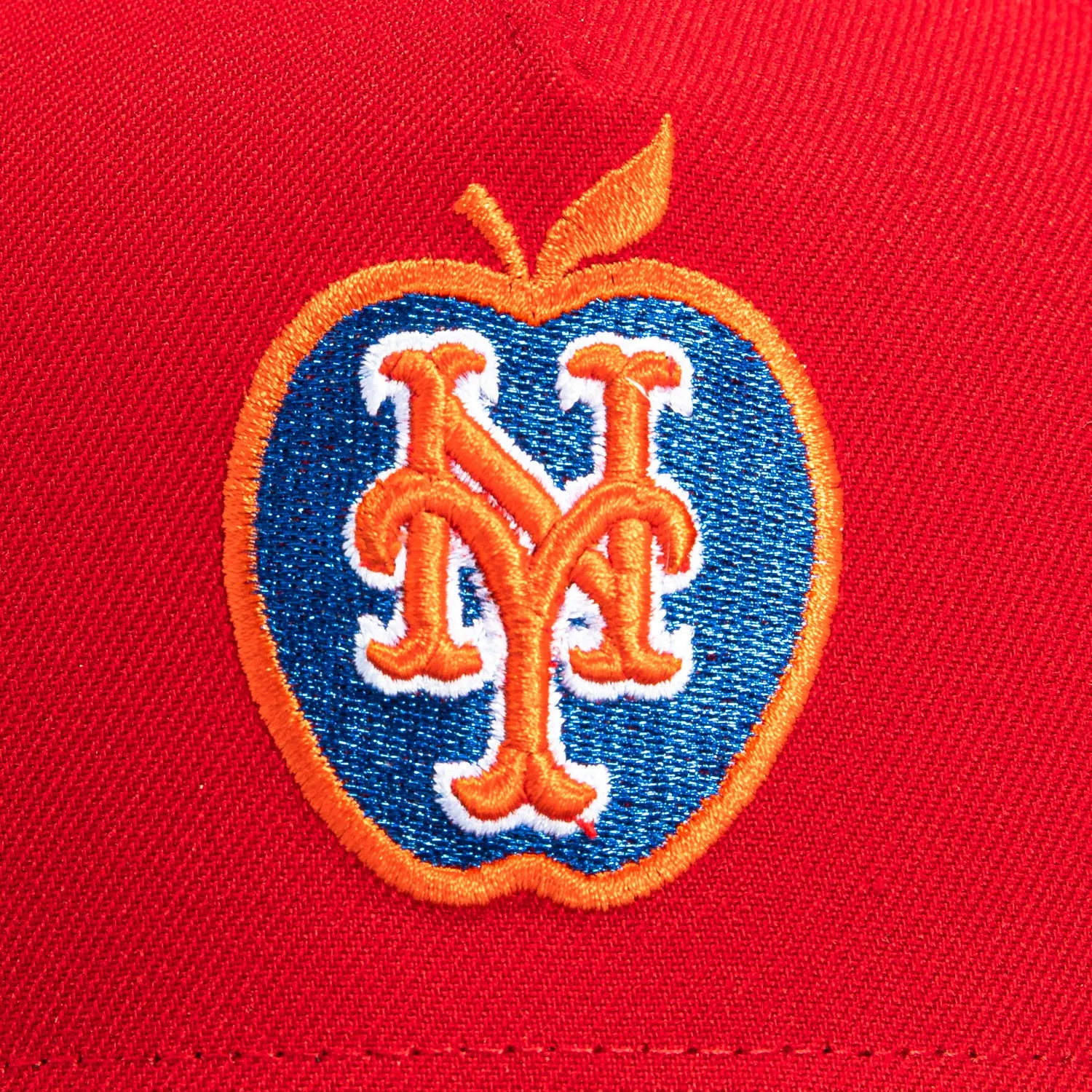 New Era 9Forty A-Frame New York Mets Snapback Apple Hat - Red, Black