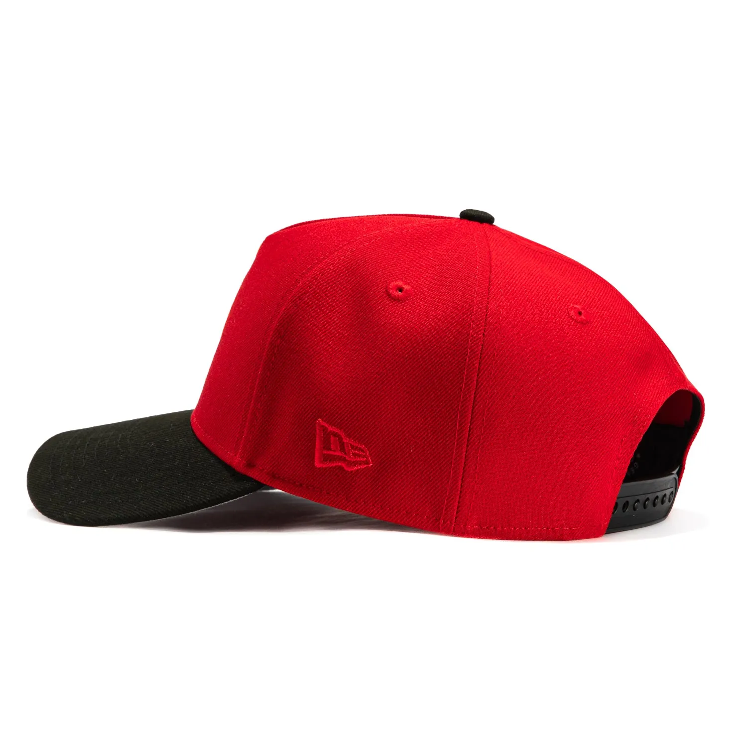 New Era 9Forty A-Frame New York Mets Snapback Apple Hat - Red, Black