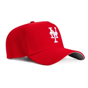 New Era 9Forty A-Frame New York Mets Snapback Hat - Red, White