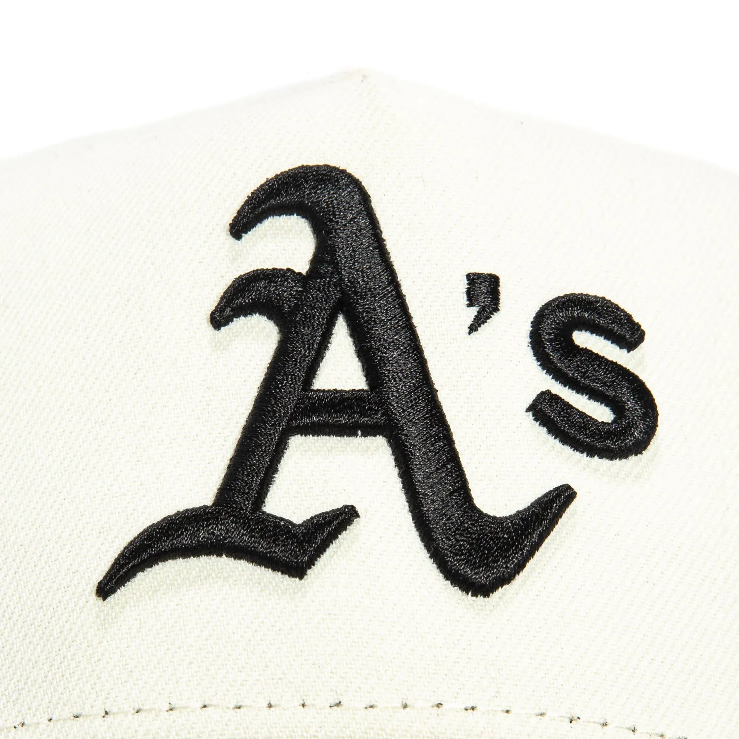New Era 9Forty A-Frame Oakland Athletics Snapback Hat - White, Black