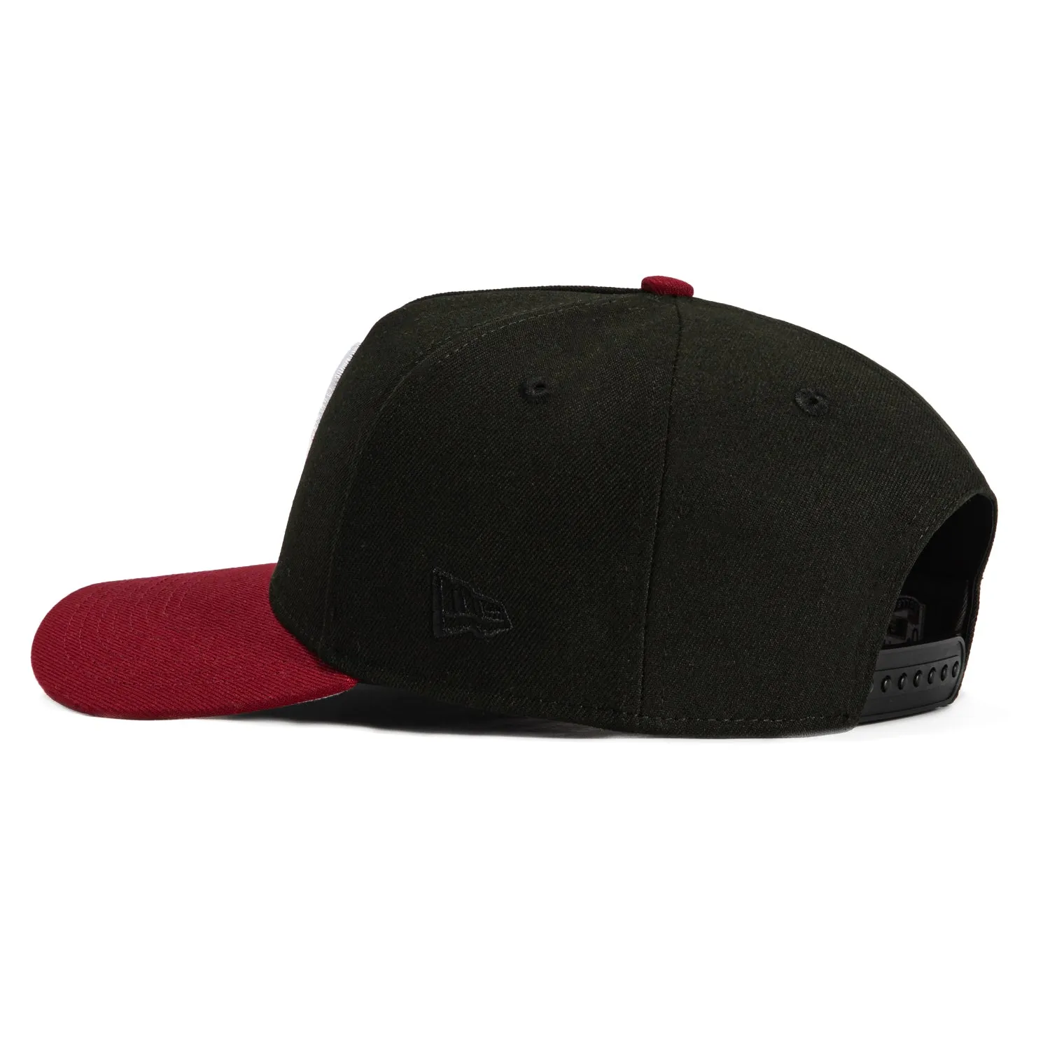 New Era 9Forty A-Frame Philadelphia Phillies 1925 Snapback Hat - Black, Cardinal