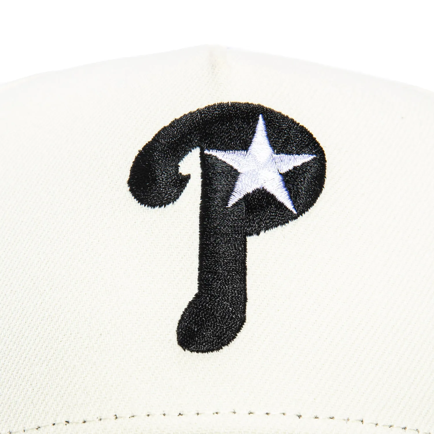 New Era 9Forty A-Frame Philadelphia Phillies Alternate Snapback Hat - White, Black