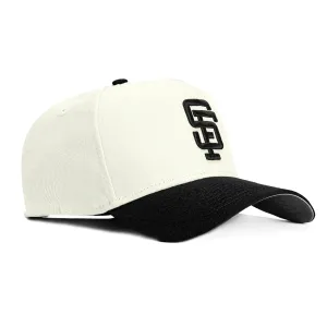 New Era 9Forty A-Frame San Francisco Giants Snapback Hat - White, Black