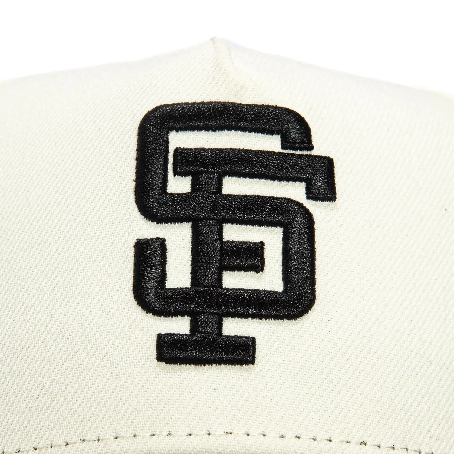 New Era 9Forty A-Frame San Francisco Giants Snapback Hat - White, Black