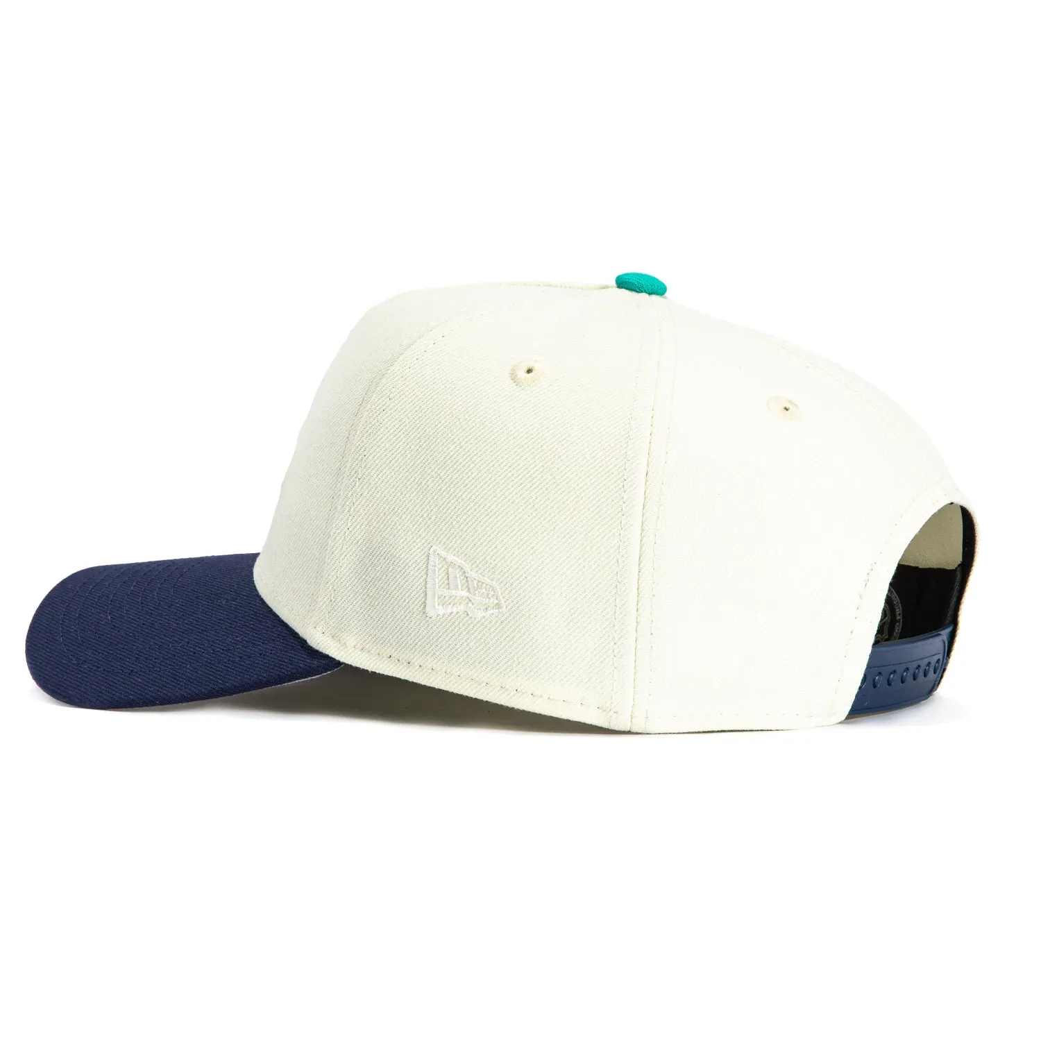 New Era 9Forty A-Frame White Dome New York Islanders Snapback Hat - White, Navy
