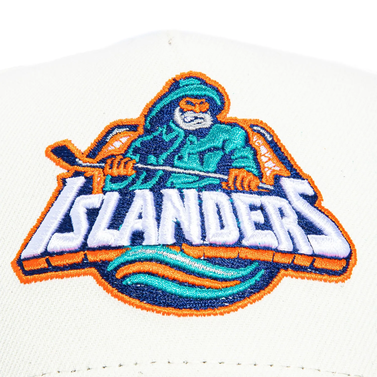 New Era 9Forty A-Frame White Dome New York Islanders Snapback Hat - White, Navy