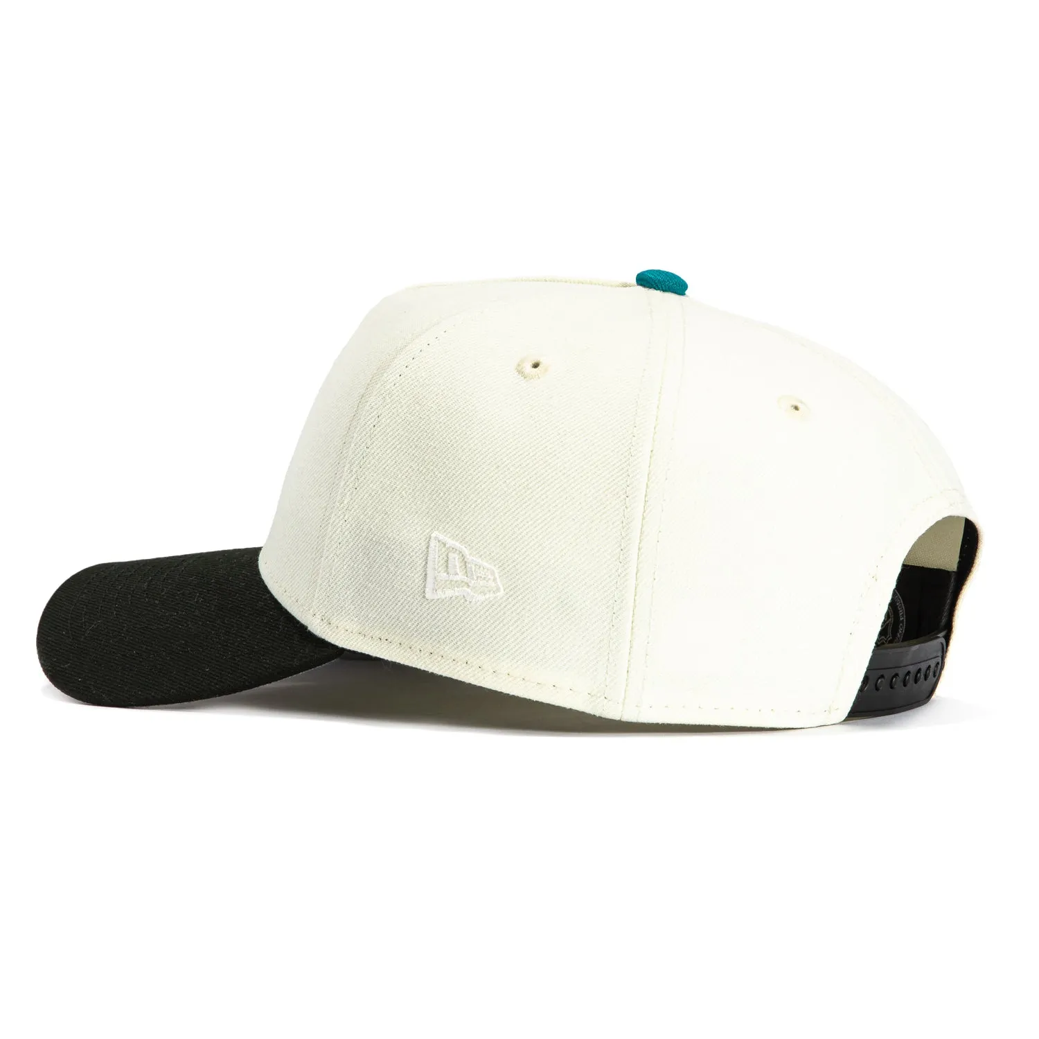 New Era 9Forty A-Frame White Dome San Jose Sharks Snapback Hat - White, Black