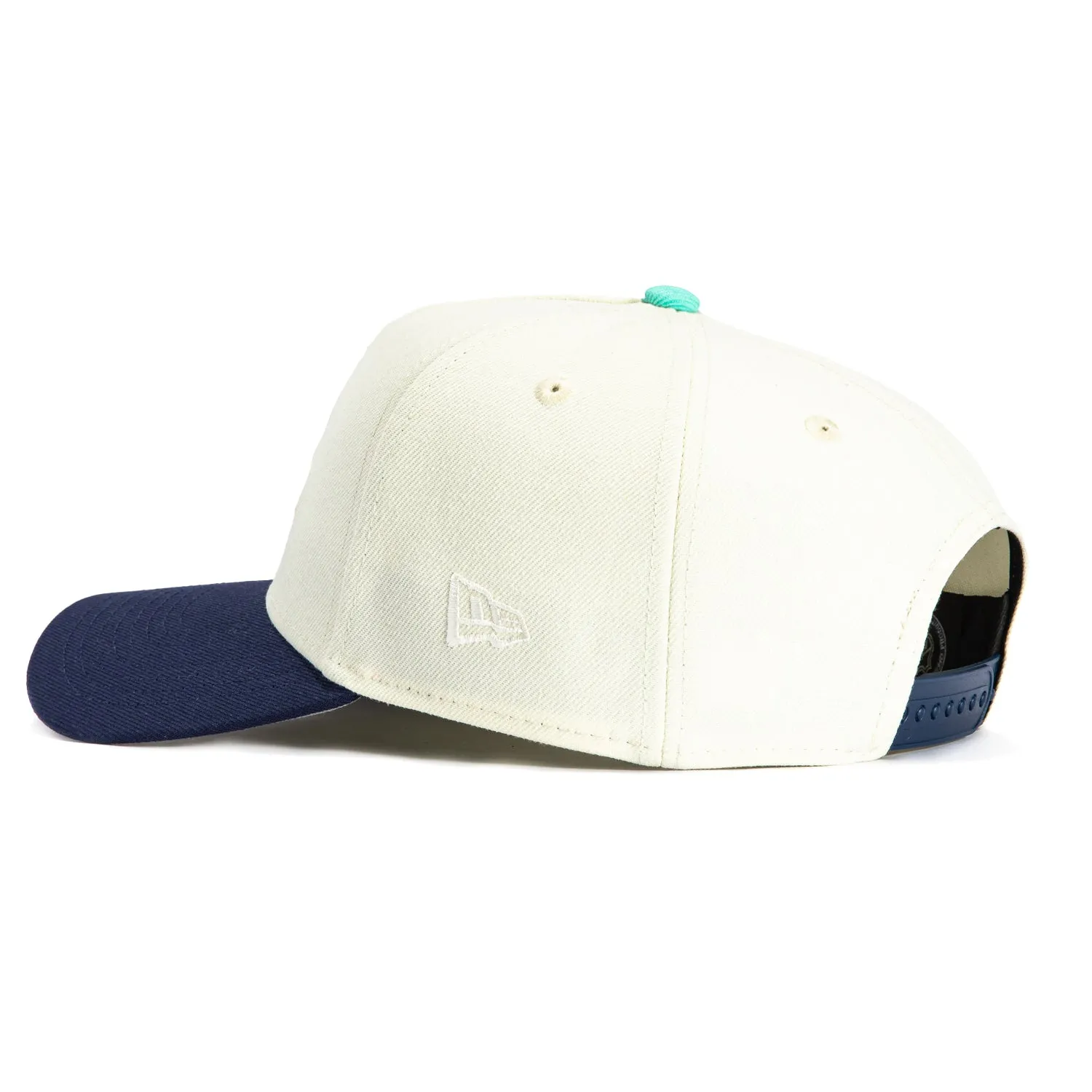 New Era 9Forty A-Frame White Dome Seattle Kraken Snapback Hat - White, Navy