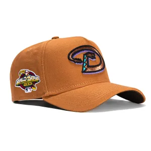 New Era 9Forty Arizona Diamondbacks 2001 World Series Patch Snapback Hat - Khaki