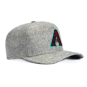 New Era 9Forty M-Crown Cotton Weave Arizona Diamondbacks Snapback Hat - Grey