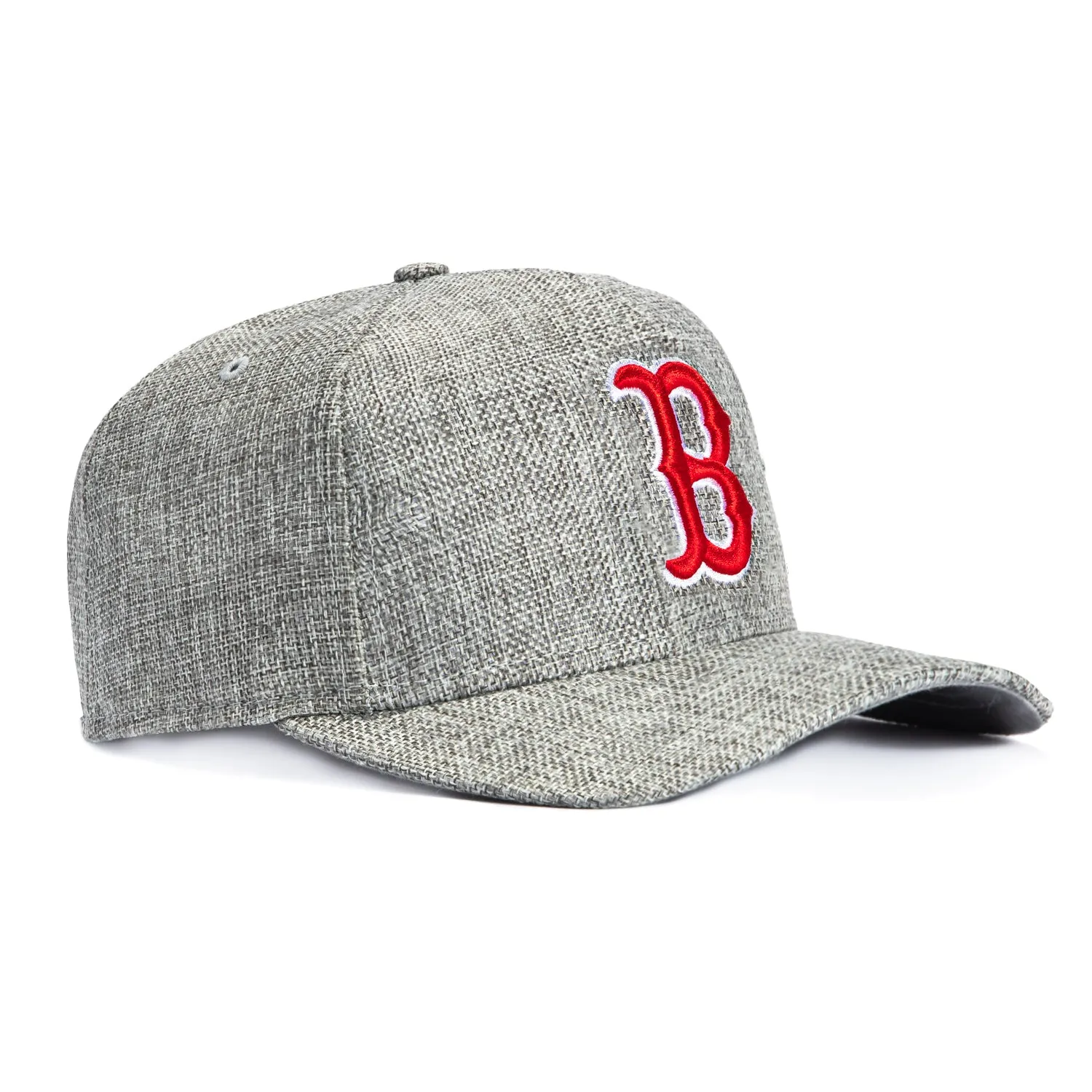 New Era 9Forty M-Crown Cotton Weave Boston Red Sox Snapback Hat - Grey