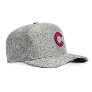 New Era 9Forty M-Crown Cotton Weave Chicago Cubs Snapback Hat - Grey