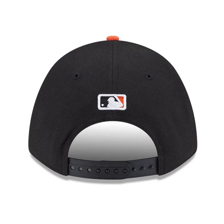 New Era 9Forty M-Crown San Francisco Giants Snapback Alternate Hat - Black. Orange