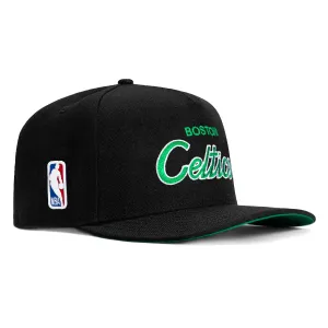 New Era 9Seventy Boston Celtics Script Stretch-Snapback Hat - Black