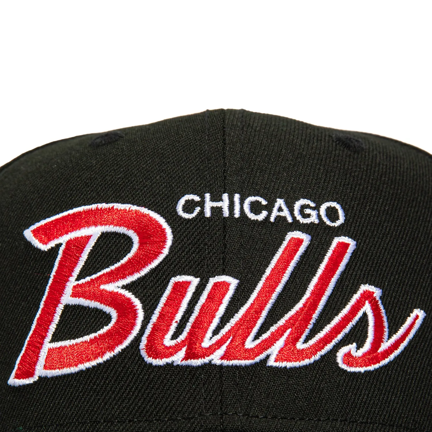 New Era 9Seventy Chicago Bulls Script Stretch-Snapback Hat - Black