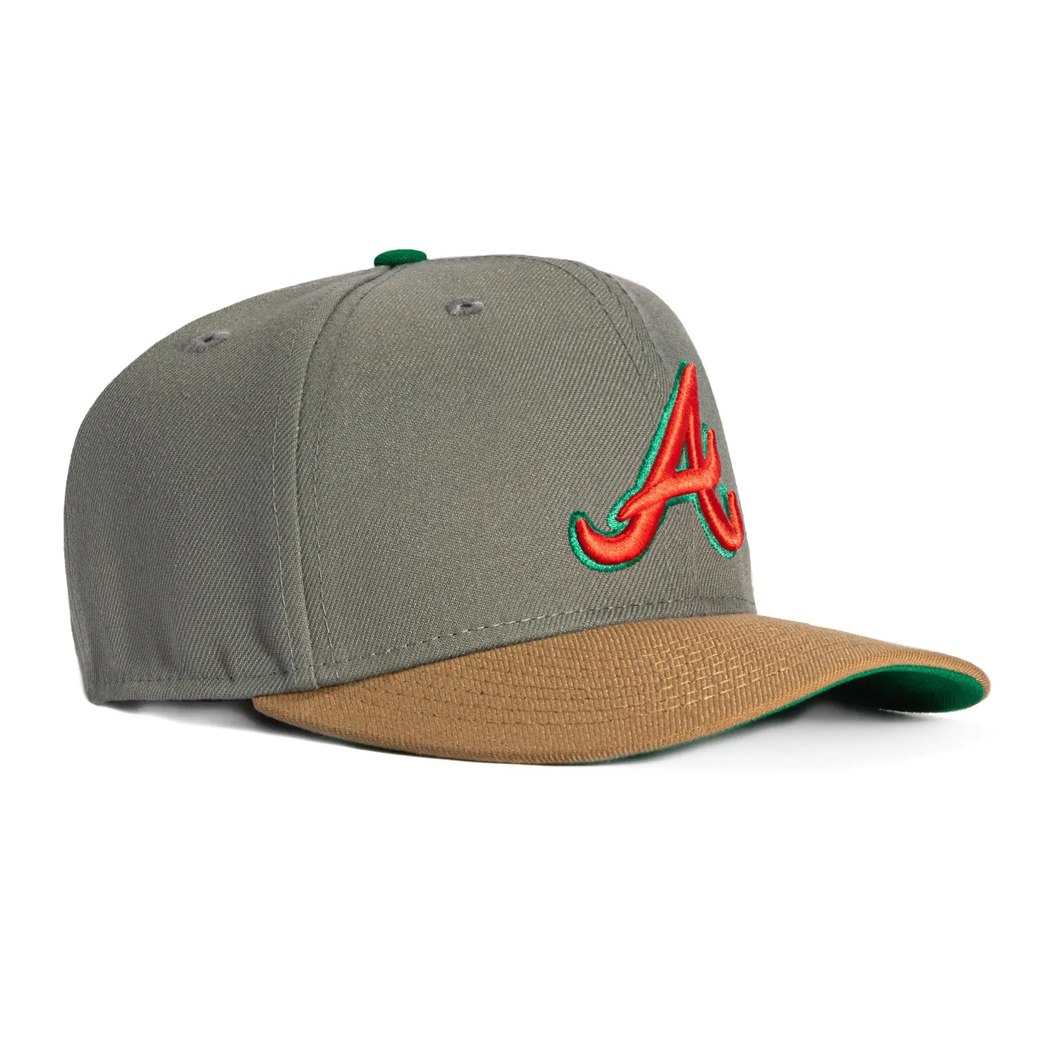 New Era 9Seventy Maxed Out Atlanta Braves Stretch-Snapback Hat - Graphite, Khaki