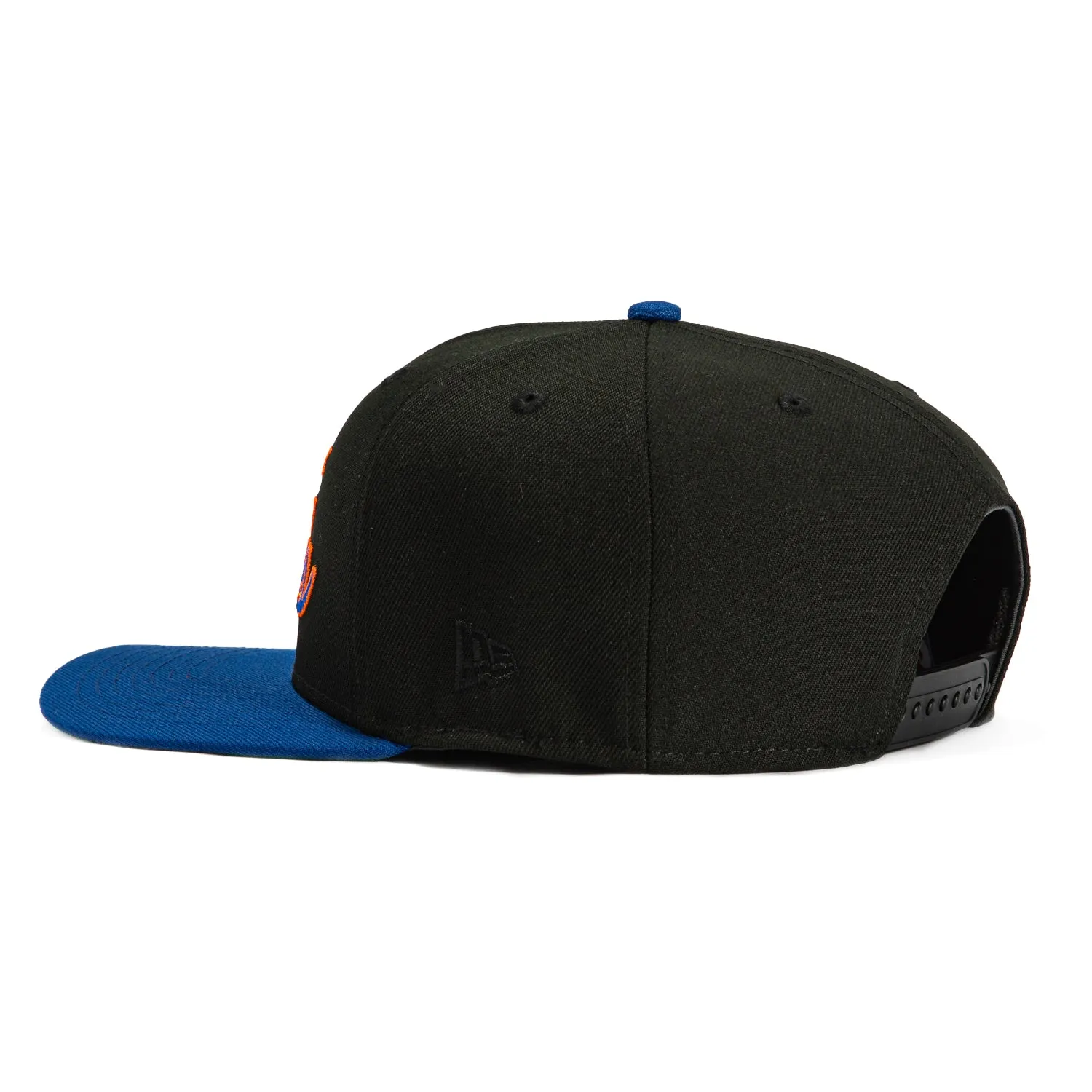 New Era 9Seventy New York Knicks Script Stretch-Snapback Hat - Black, Royal