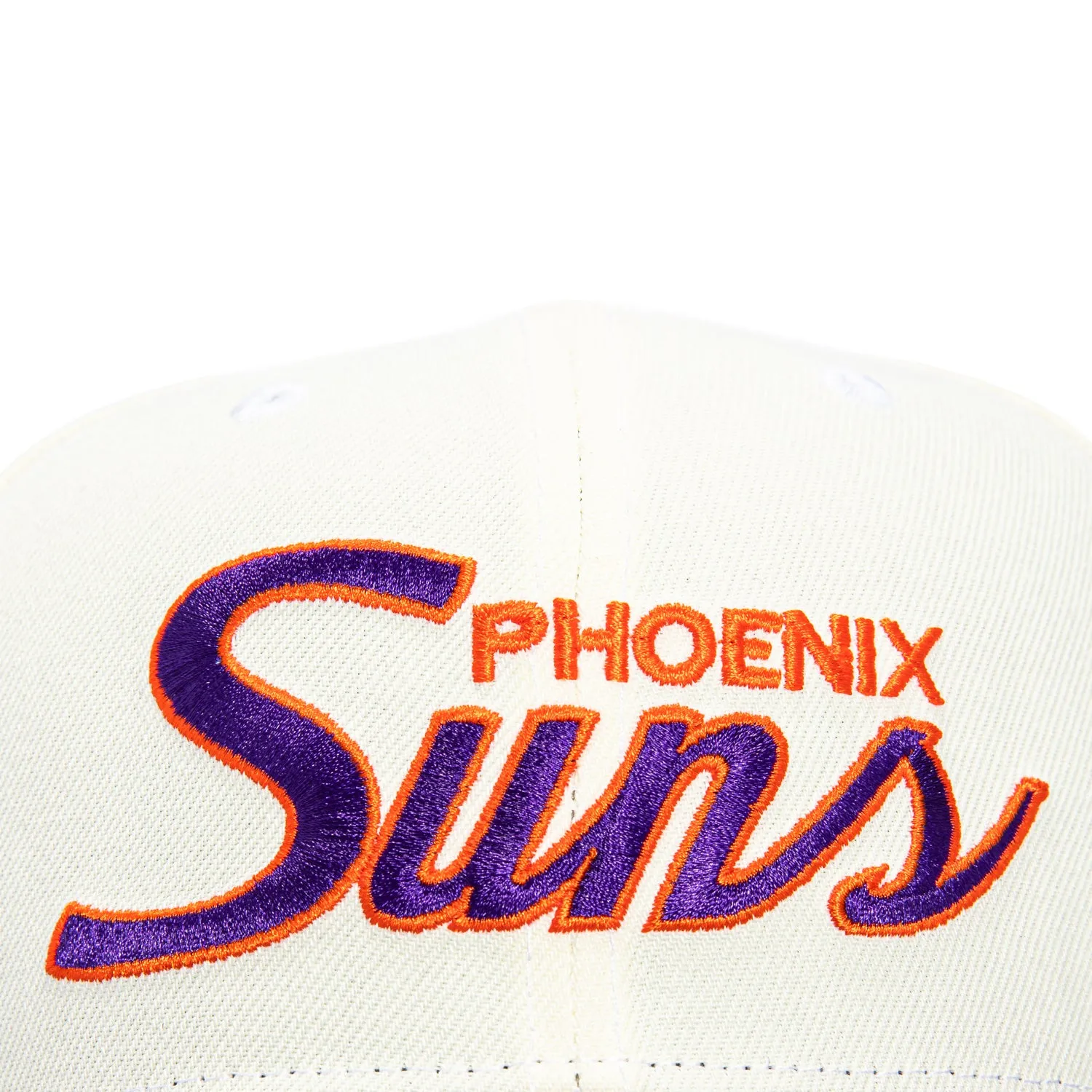 New Era 9Seventy Phoenix Suns Script Stretch-Snapback Hat - White, Purple