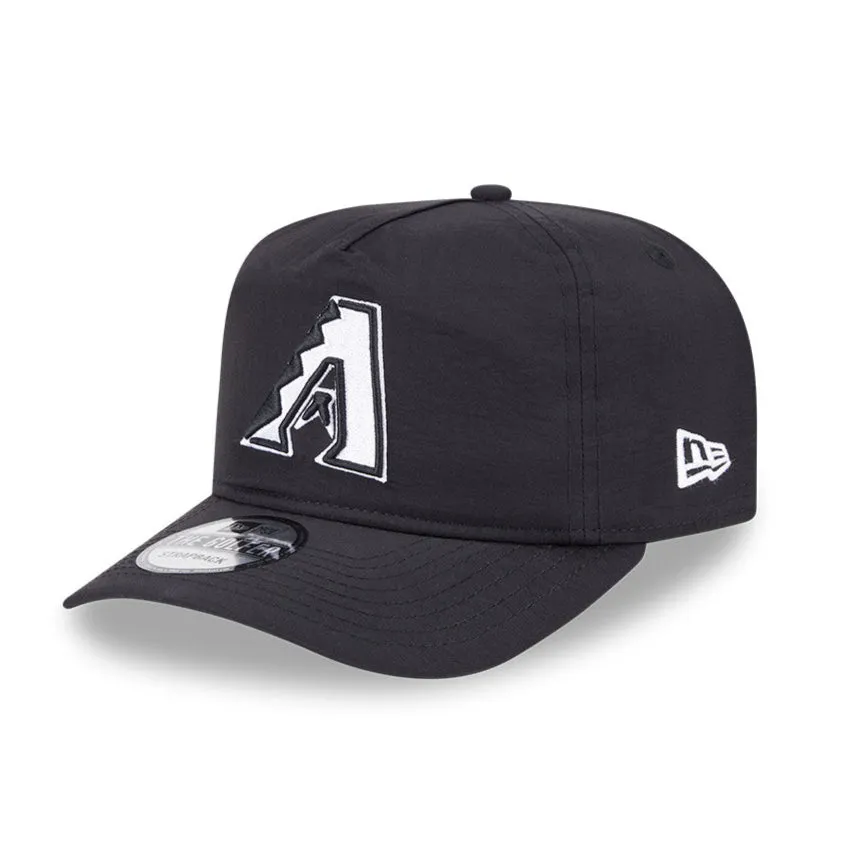 New Era Golfer Everyday Nylon Arizona Diamondbacks Strapback Hat - Black