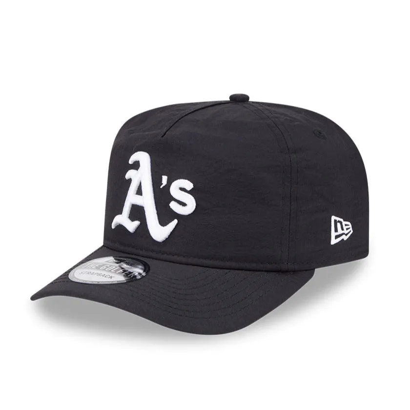 New Era Golfer Everyday Nylon Oakland Athletics Strapback Hat - Black