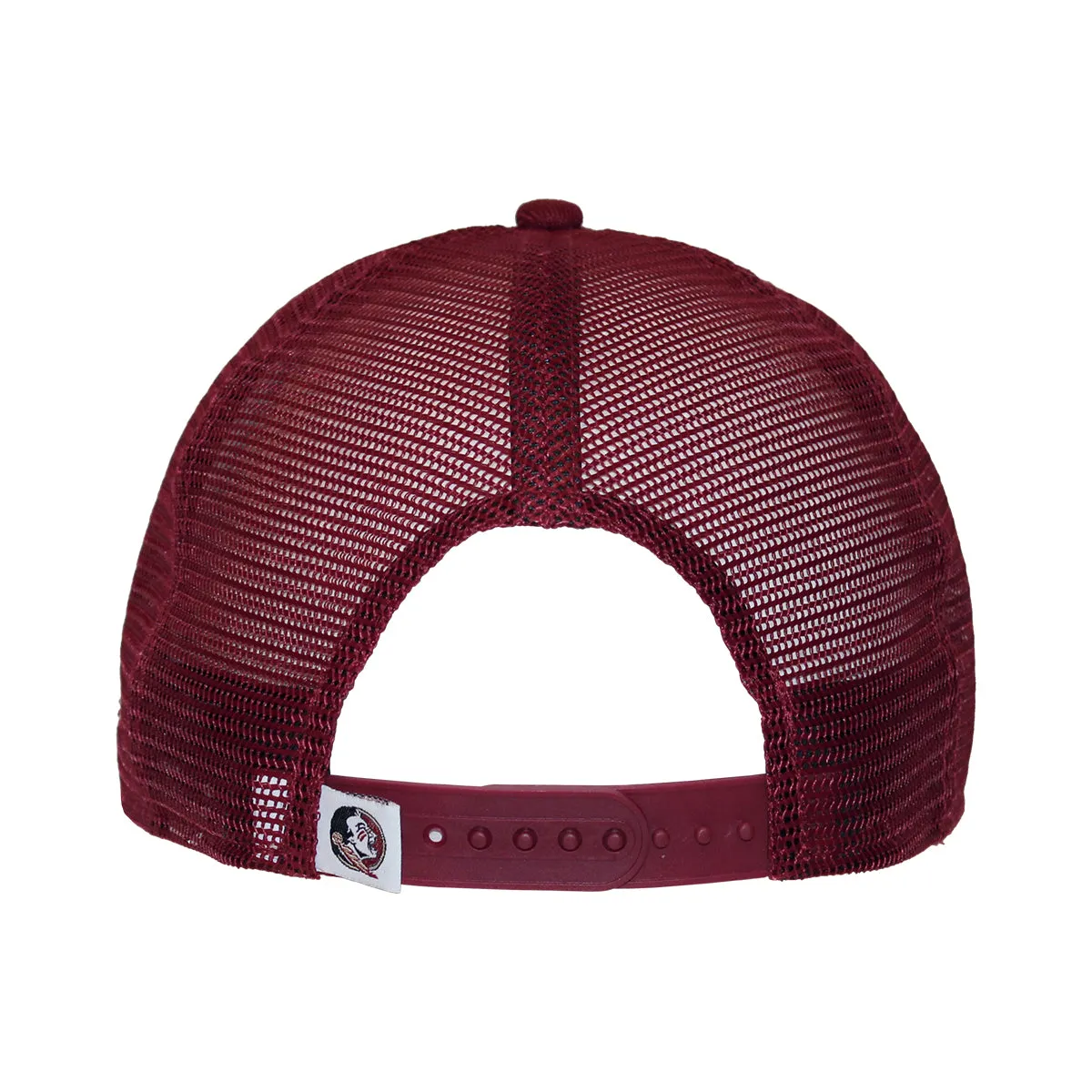 New Era Seminole Logo 9Fifty Flat Bill Snap Back Trucker - Garnet