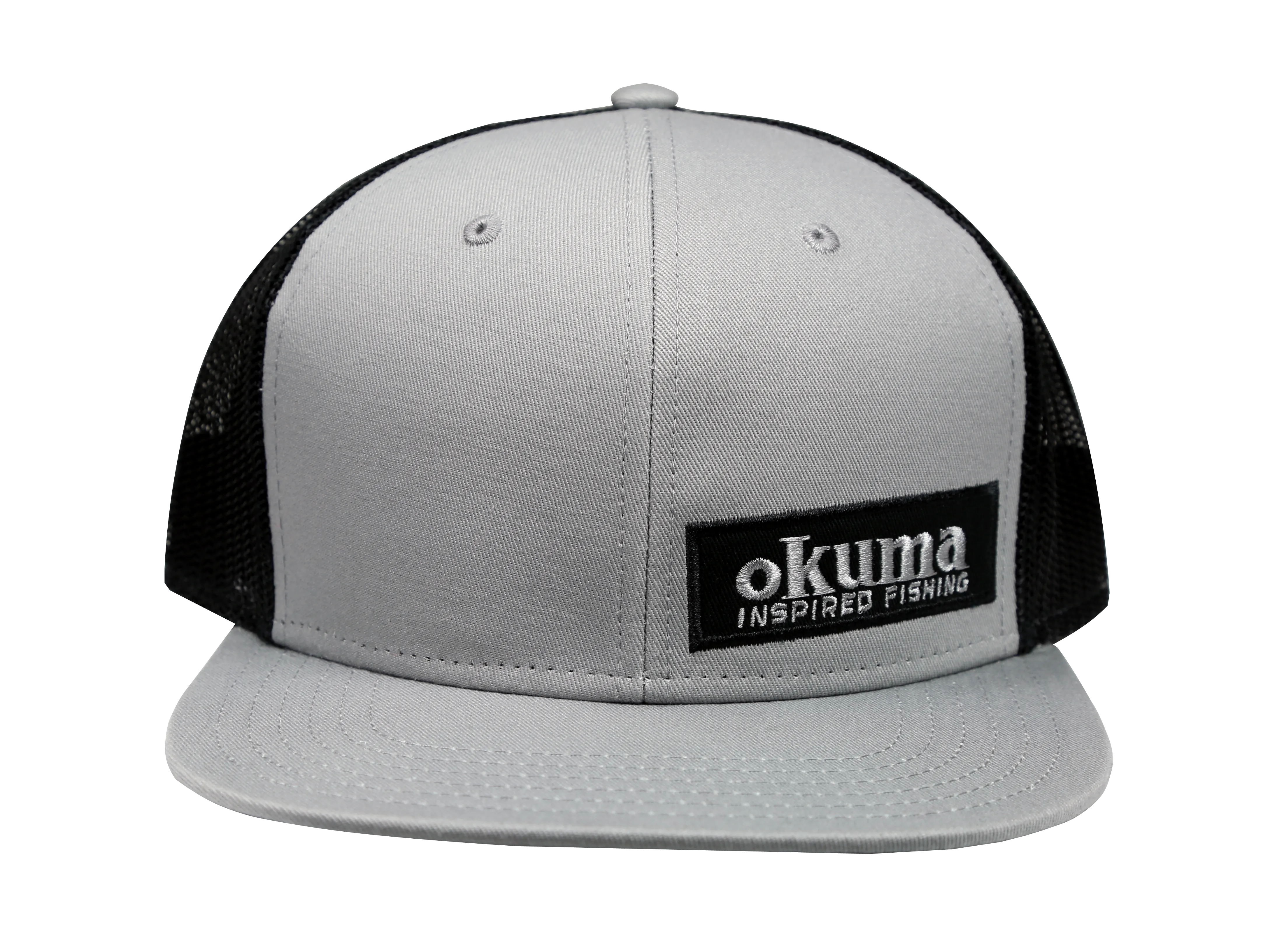 Okuma Mesh Back Flat Bill Grey