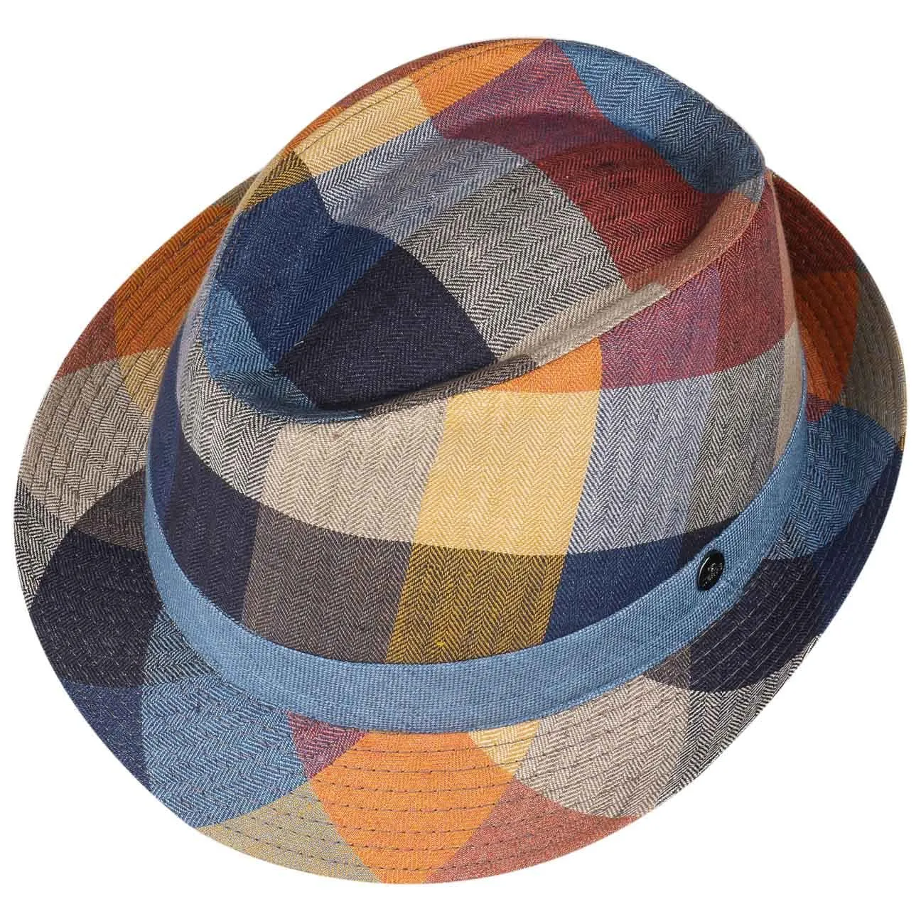Payato Checks Trilby Linen Hat by Lierys