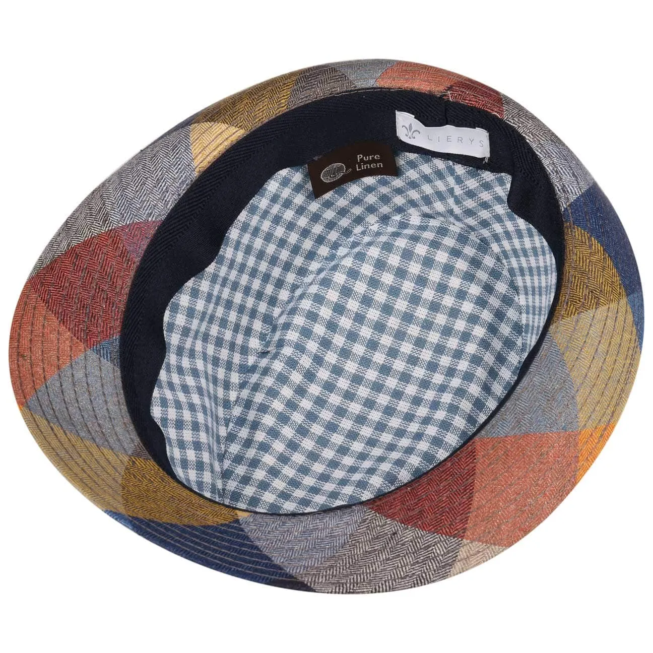 Payato Checks Trilby Linen Hat by Lierys