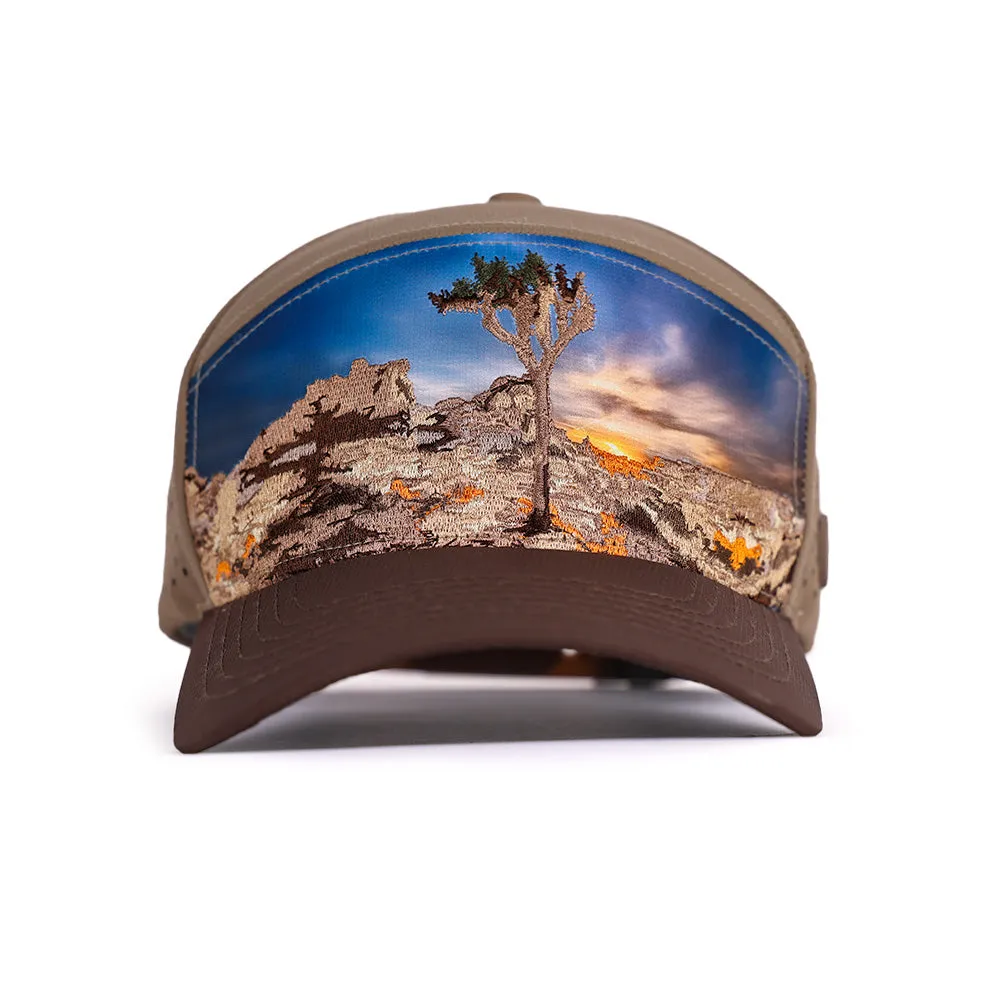 Performance Snapback | Sunrise Over Sand | Khaki/Brown