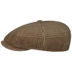Poundhill Wool Mix 8 Panel Flat Cap by Stetson
