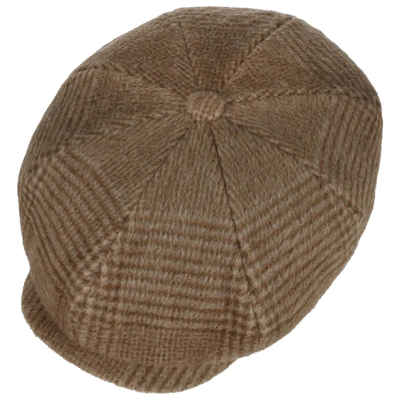 Poundhill Wool Mix 8 Panel Flat Cap by Stetson