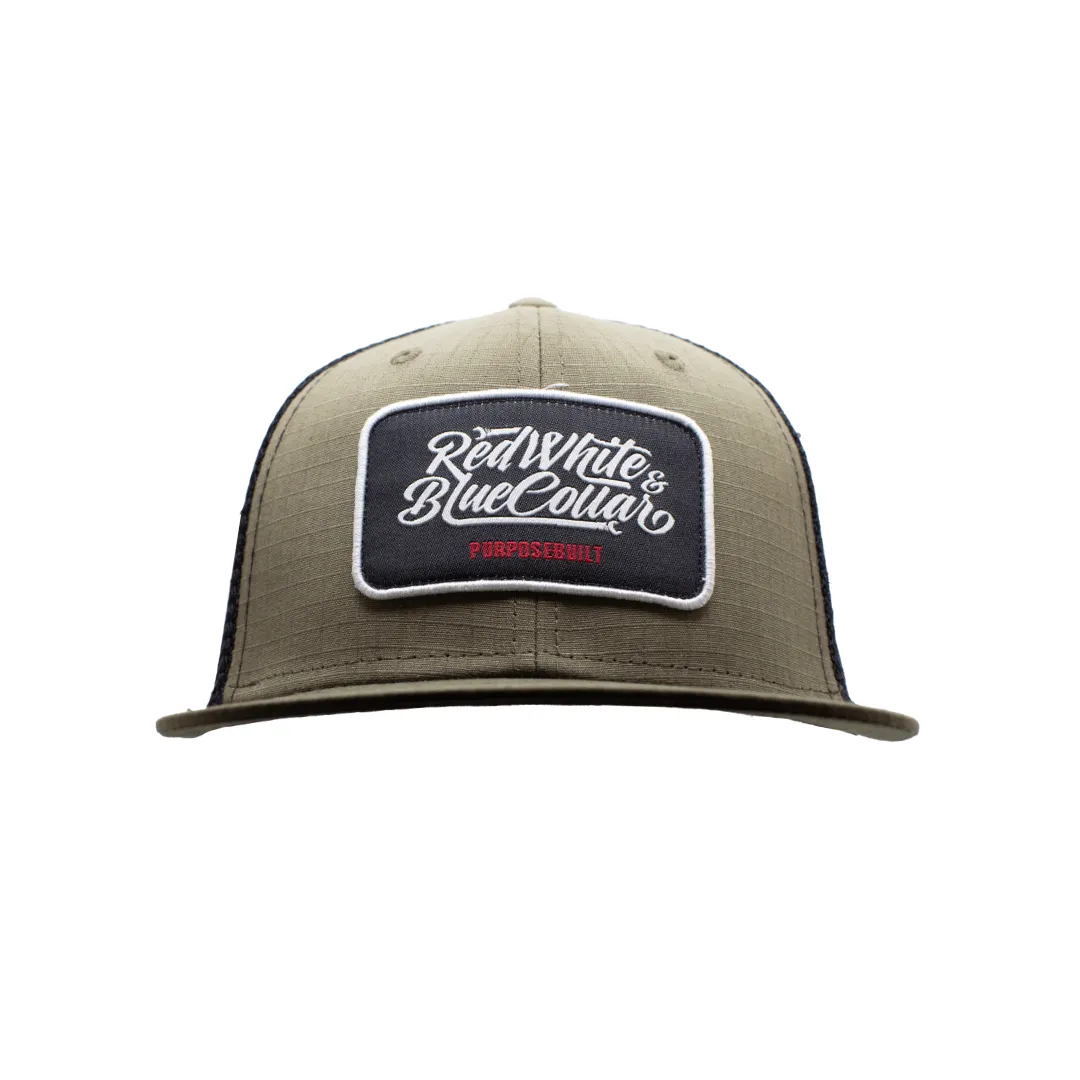 RWBC Patch Snapback RipStop, Olive & Black